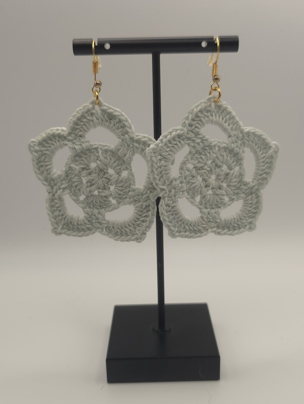 Hand Crafted Crochet "Granny Star" Earrings